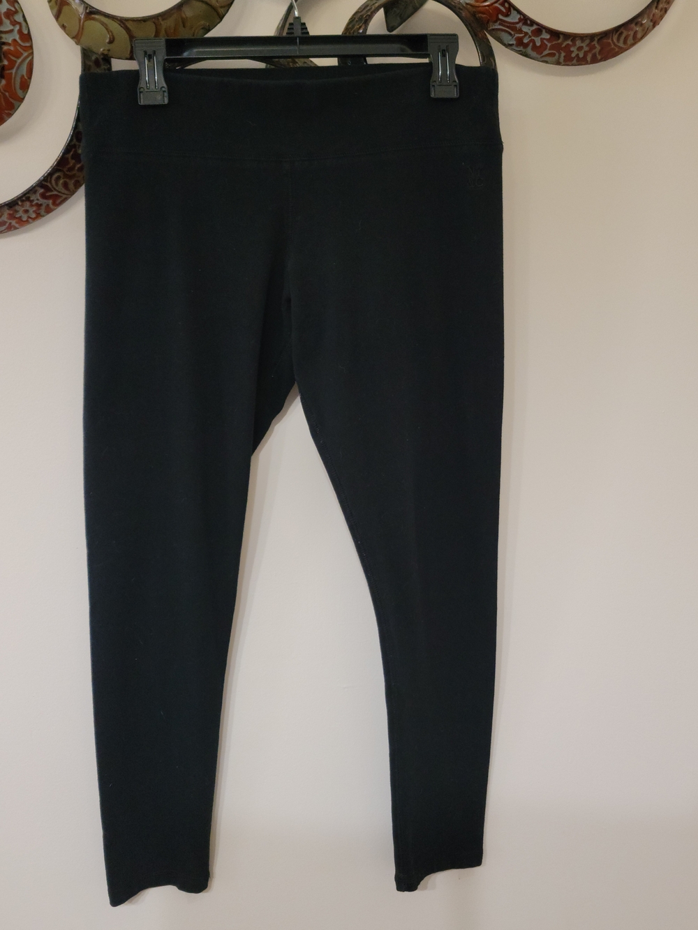 New York & Company Black Ponte Pull-On Leggings